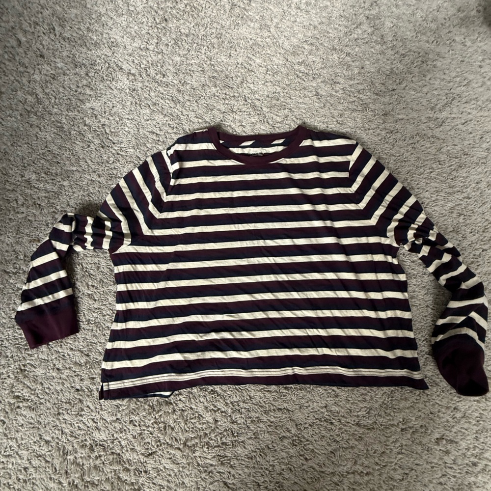 J.Crew Vintage jersey long-sleeve T-shirt in stripe